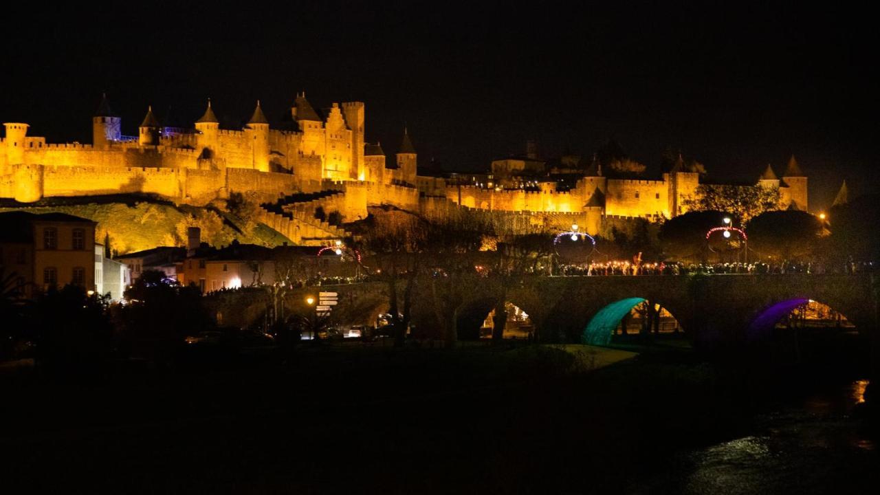 Tout Confort ! Calme, Climatisation, Piscine, Parking Gratuit, Grande Terrasse, Netflix, Wifi Carcassonne Zewnętrze zdjęcie